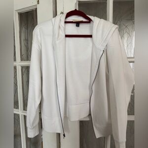 Universal Thread XXL NWOT White Cropped Hoodie Zip Up
